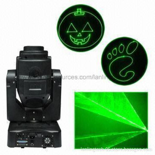400mW Green Moving Head Laser Lights, Bi-Voltage DMX/PC Control